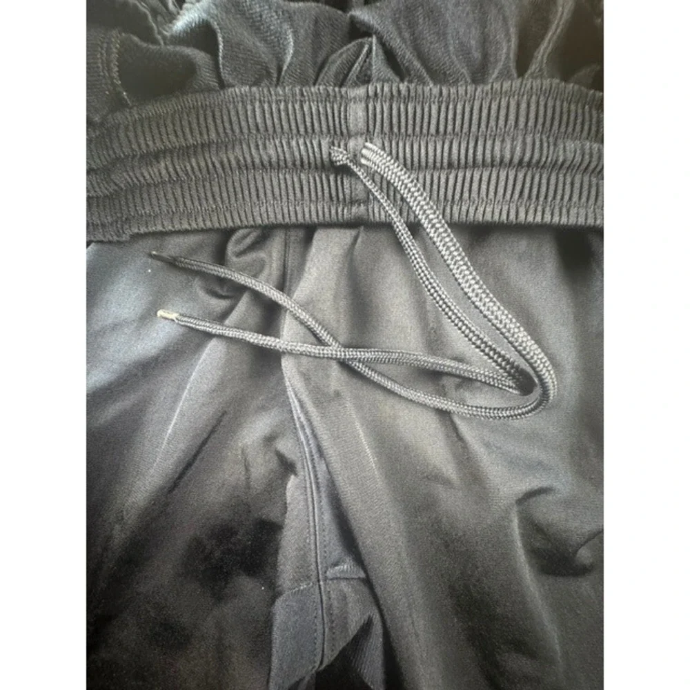 Adidas Track Pants Mens XL Navy Blue 3-Stripe Wide Leg Athletic Drawstring 1745